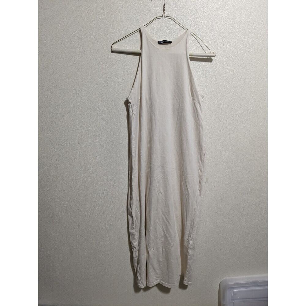 Zara Tank Midi Dress Beige Medium